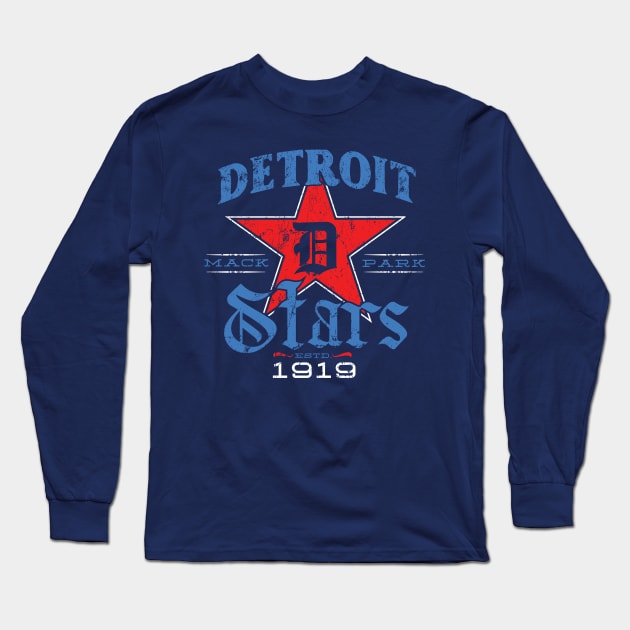 Detroit Stars Long Sleeve T-Shirt by MindsparkCreative